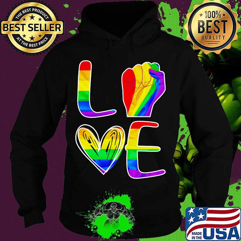 Lgbt love black lives matter rainbow s Hoodie Lgbt love black lives matter rainbow s Hoodie