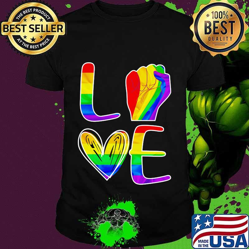 Lgbt love black lives matter rainbow shirt Lgbt love black lives matter rainbow shirt