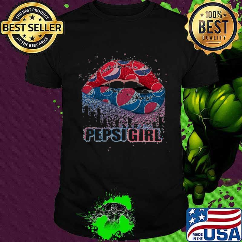 Lips pepsi girl logo shirt