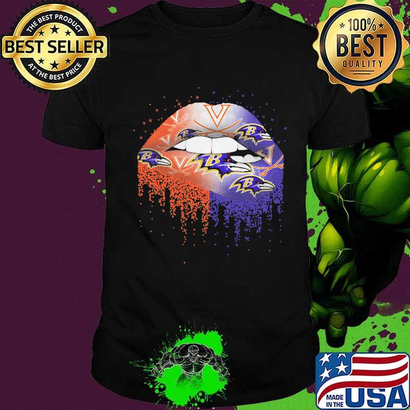 Lips viking baltimore ravens shirt