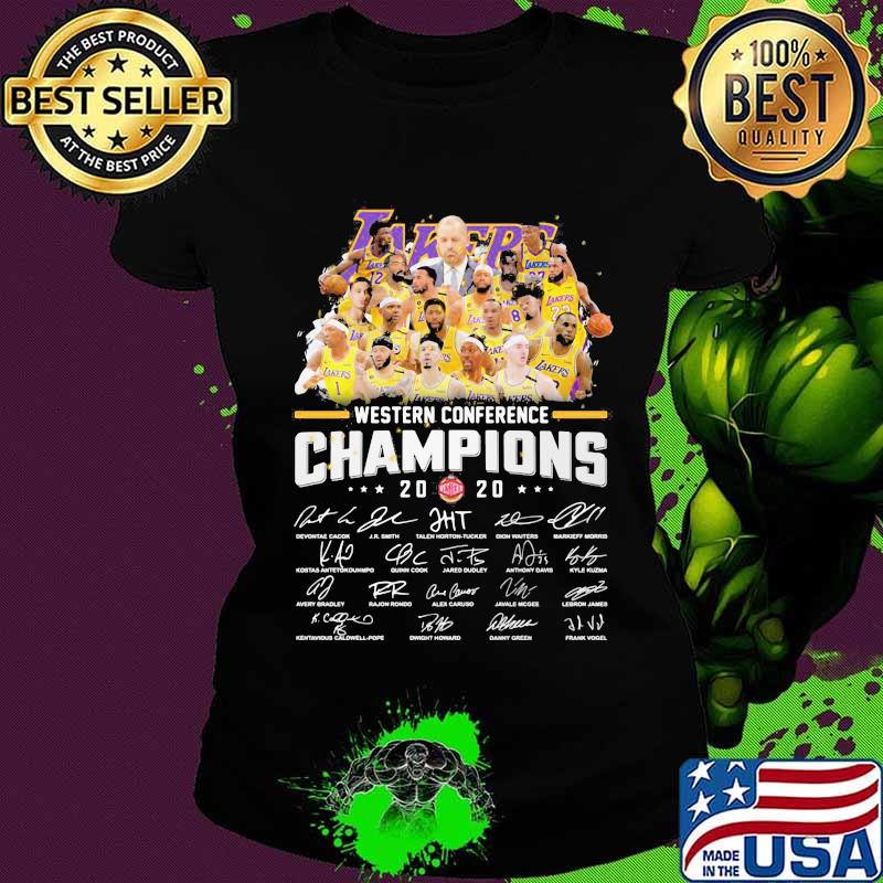 Los angeles western conference champions signatures s Ladies tee Los angeles western conference champions signatures s Ladies tee