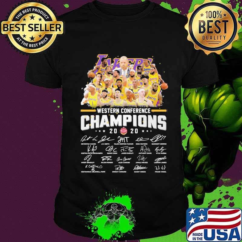 Los angeles western conference champions signatures shirt