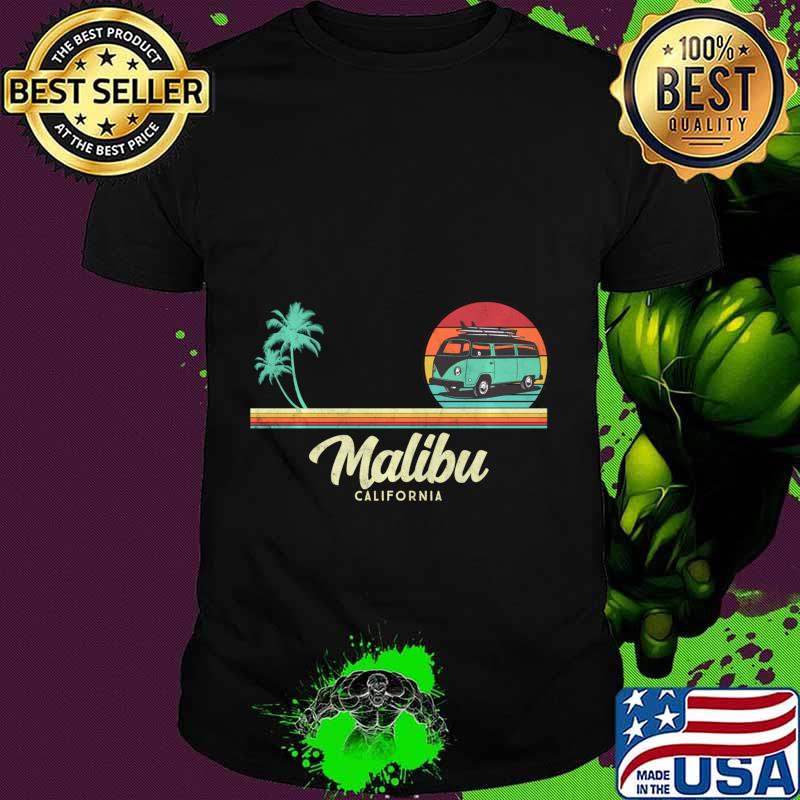 Malibu California Surf Beach Hippie Van Surfer Pullover shirt