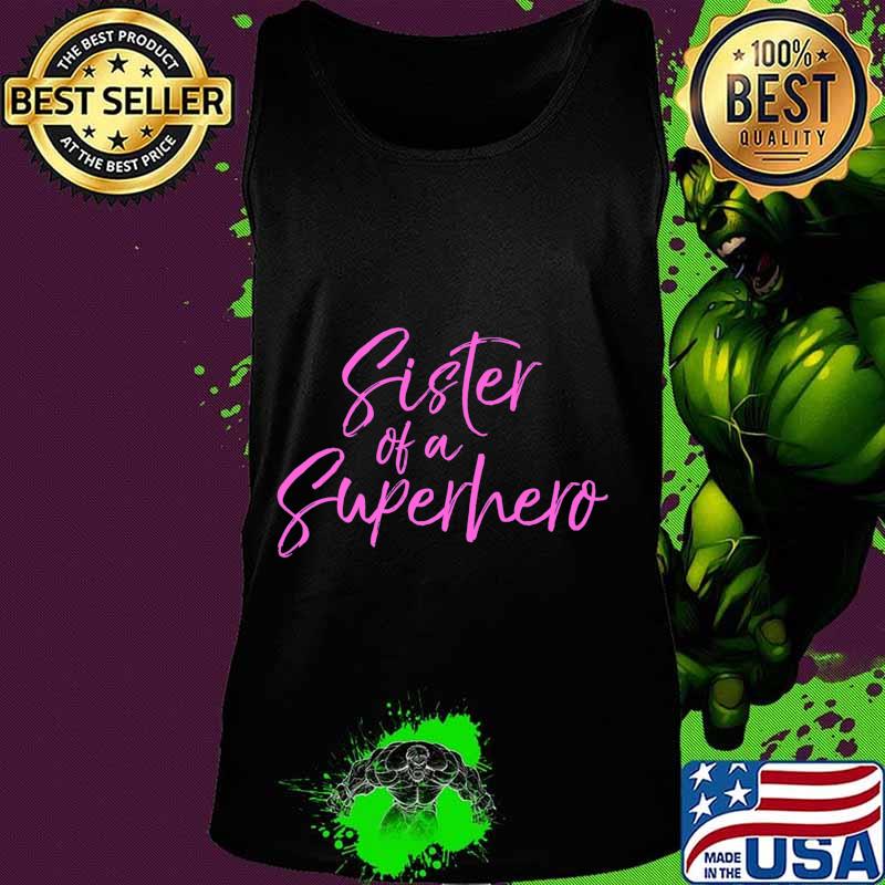 Matching Pink Breast Cancer Support Sister of a Superhero Premium T-Shirt Tank top Matching Pink Breast Cancer Support Sister of a Superhero Premium T-Shirt Tank top