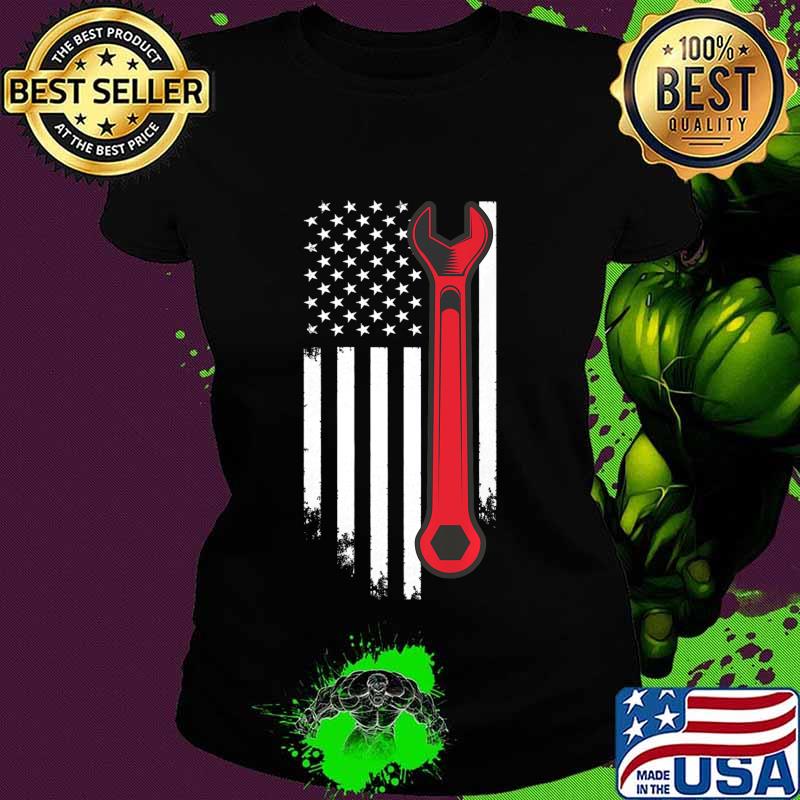 Mechanic Car American USA Flag For Enthusiasts & Mechanics Premium T-Shirt Ladies tee Mechanic Car American USA Flag For Enthusiasts & Mechanics Premium T-Shirt Ladies tee