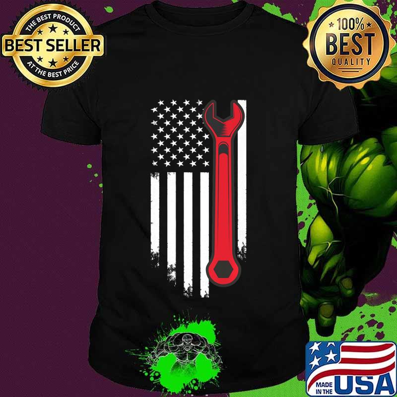 Mechanic Car American USA Flag For Enthusiasts & Mechanics Premium T-Shirt
