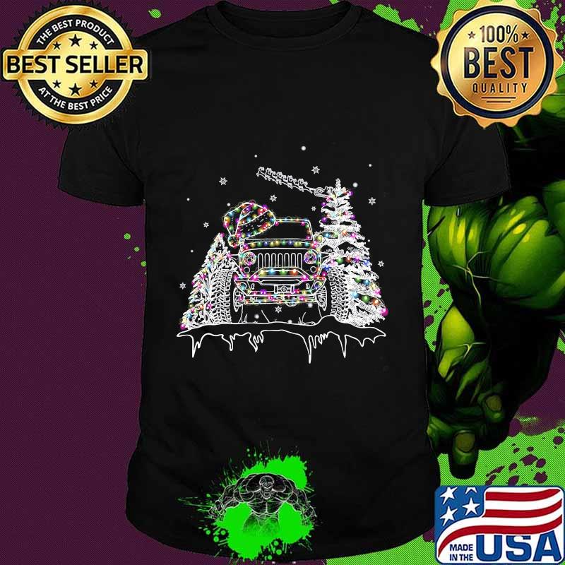 Merry christmas car snow shirt