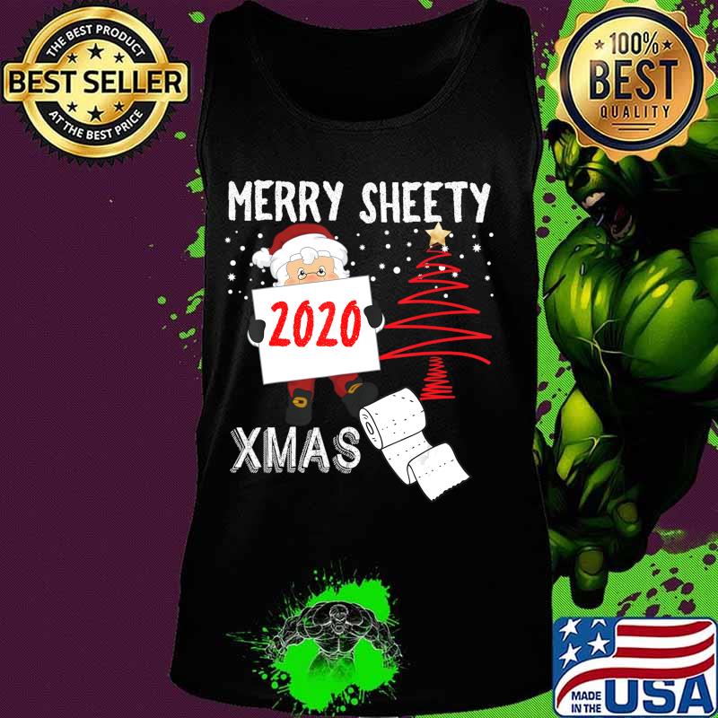 Merry Sheety 2020 Xmas Social Distancing Christmas Santa T-Shirt Tank top Merry Sheety 2020 Xmas Social Distancing Christmas Santa T-Shirt Tank top