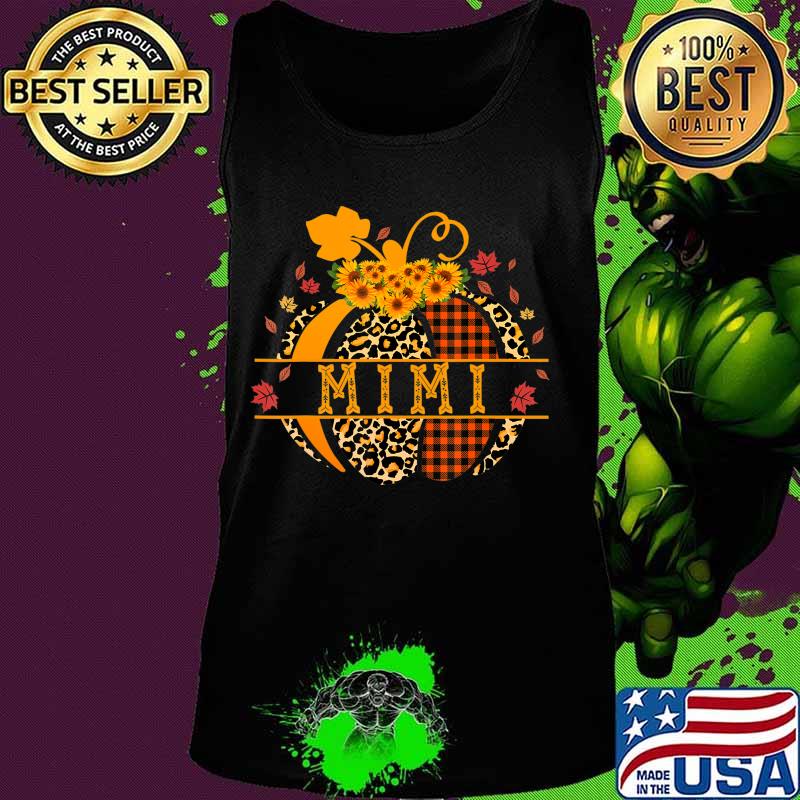 Mimi Pumpkin Leopard Print Sunflower Grandma Buffalo Plaid T-Shirt Tank top Mimi Pumpkin Leopard Print Sunflower Grandma Buffalo Plaid T-Shirt Tank top