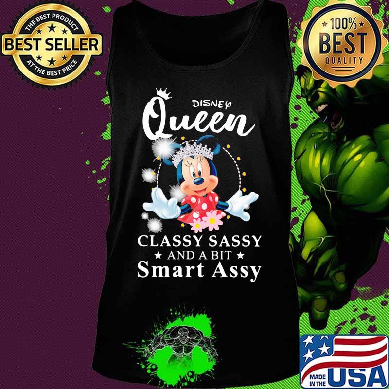 Minnie mouse disney queen classy sassy and a bit smart assy s Tank top Minnie mouse disney queen classy sassy and a bit smart assy s Tank top