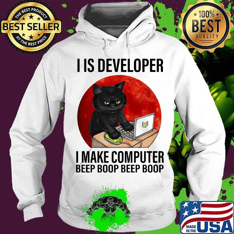 Never underestimate a cat lady with a computer science degree black cat moon blood halloween s Hoodie Never underestimate a cat lady with a computer science degree black cat moon blood halloween s Hoodie