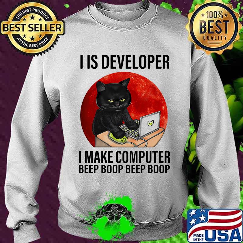 Never underestimate a cat lady with a computer science degree black cat moon blood halloween s Sweater Never underestimate a cat lady with a computer science degree black cat moon blood halloween s Sweater
