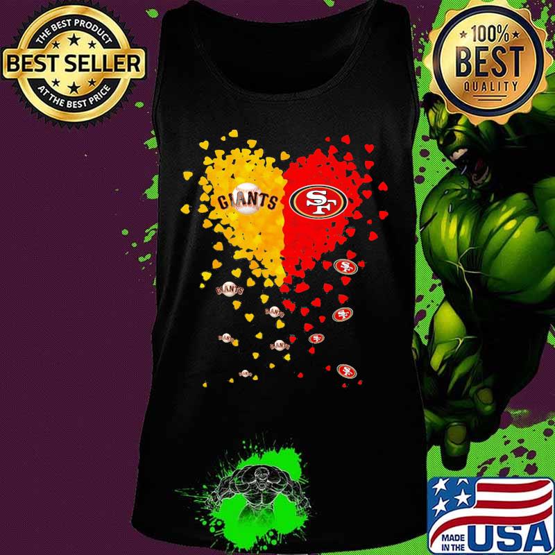 New york giants san francisco 49ers hearts s Tank top New york giants san francisco 49ers hearts s Tank top