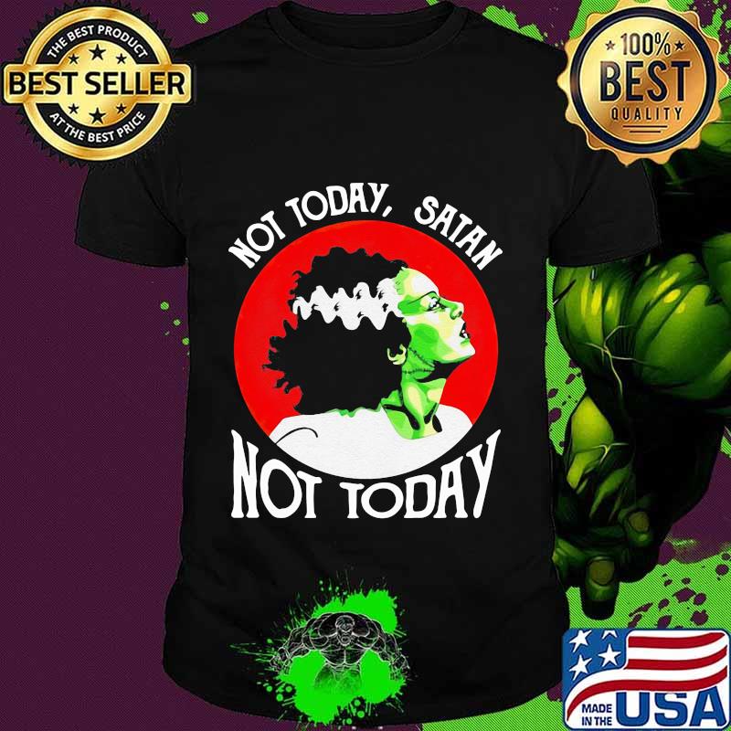 Not today satan not today moon blood woman halloween shirt