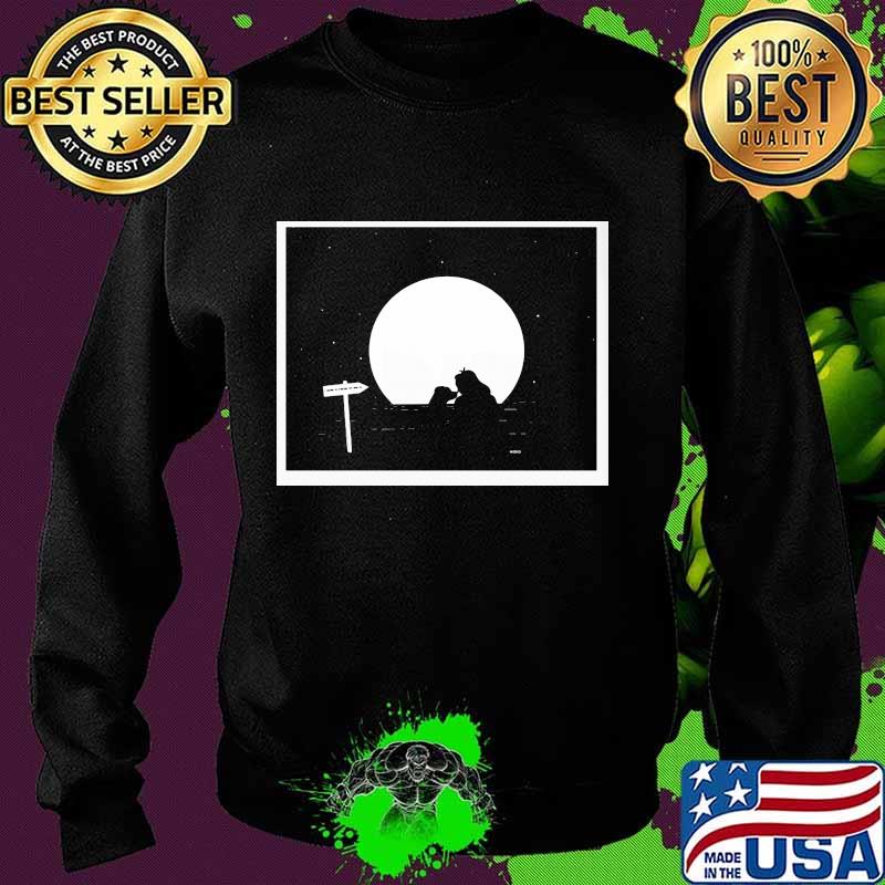 Official aro moon dog woman halloween s Sweater Official aro moon dog woman halloween s Sweater
