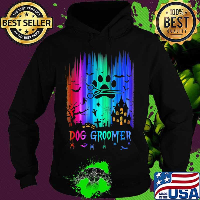 Official dog groomer colors bats pumpkin halloween s Hoodie Official dog groomer colors bats pumpkin halloween s Hoodie
