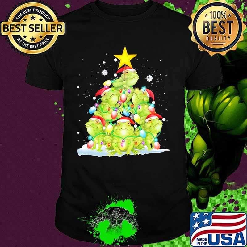 Official Frog Christmas Pine Tree shirt