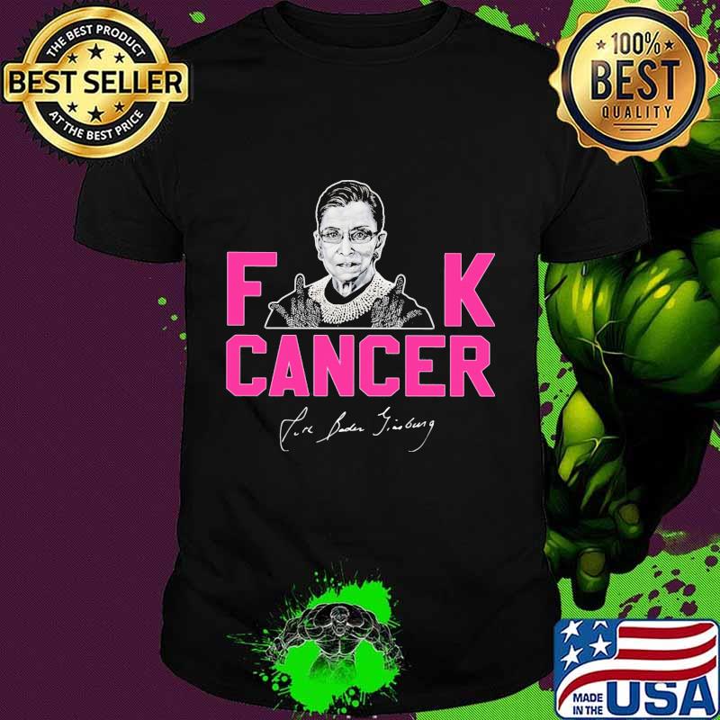 Official fuck cancer pink ruth bader ginsburg feminist shirt