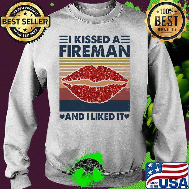 Official I kissed a fireman and i liked it vintage retro s Sweater Official I kissed a fireman and i liked it vintage retro s Sweater