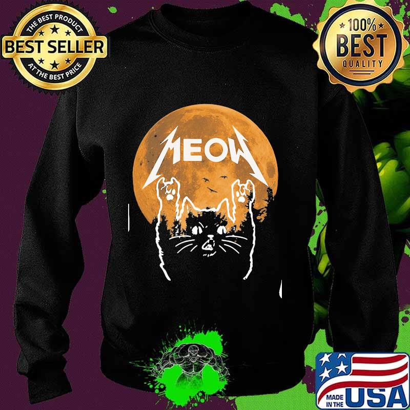 Official meow moon cat halloween s Sweater Official meow moon cat halloween s Sweater