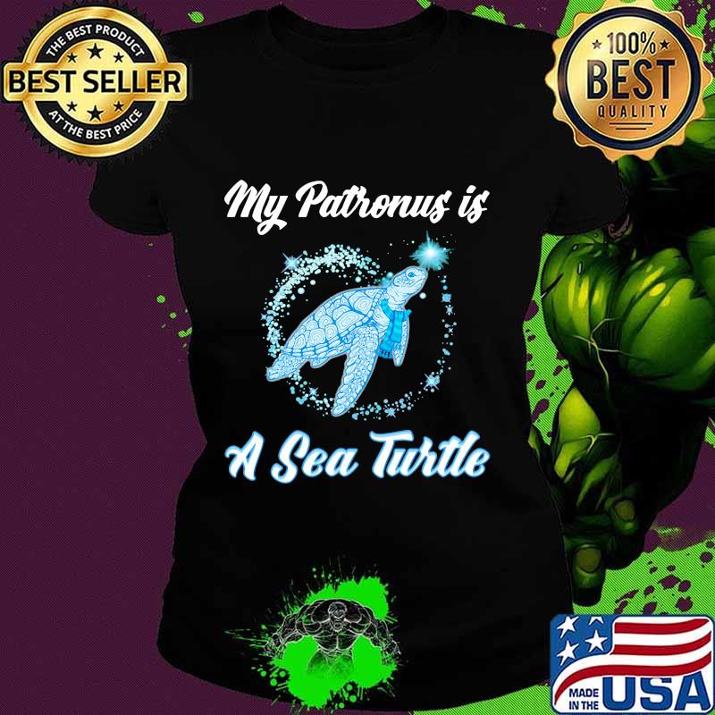 Official my patronus is a sea turtle bling quote s Ladies tee Official my patronus is a sea turtle bling quote s Ladies tee