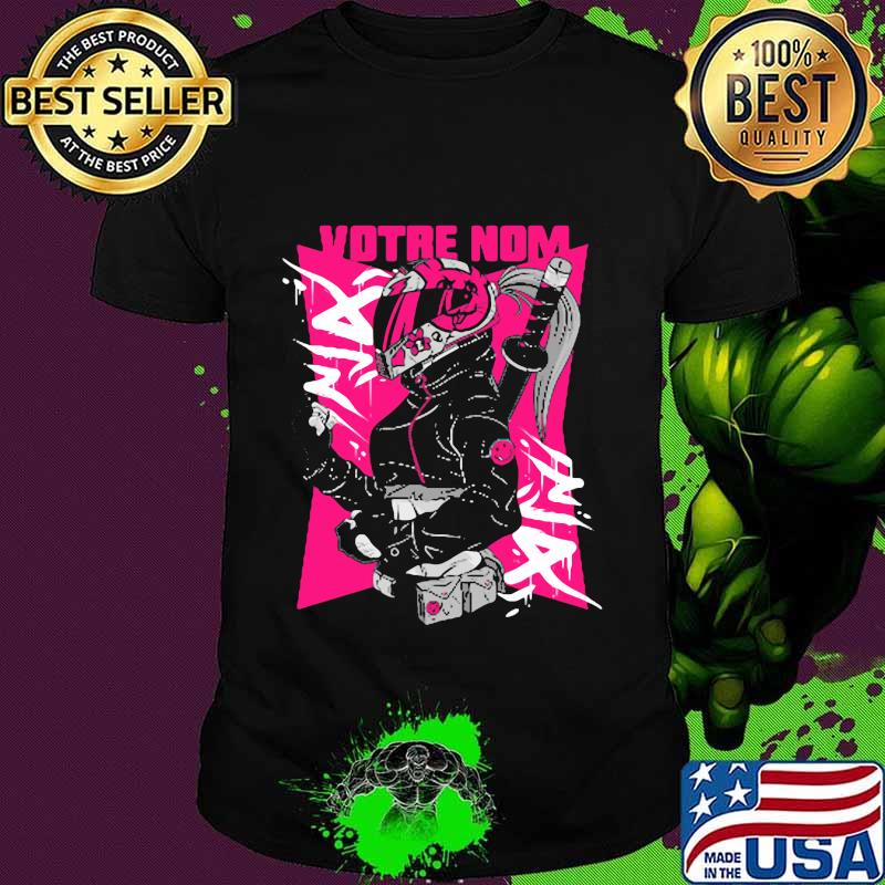 Official votre nom pink color warrior woman shirt