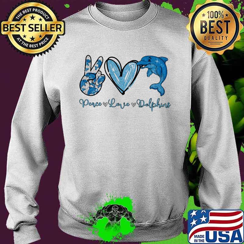 Peace love dolphins heart s Sweater Peace love dolphins heart s Sweater