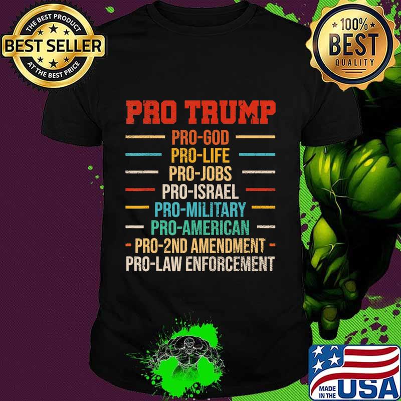 Ph America Flag Trump 2020 Election Costume Vintage Retro T-Shirt