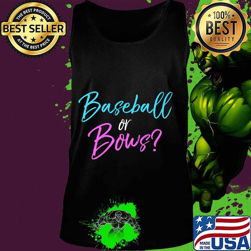 Pink & Blue Gender Reveal Family Shirts Baseball or Bows Premium T-Shirt Tank top Pink & Blue Gender Reveal Family Shirts Baseball or Bows Premium T-Shirt Tank top