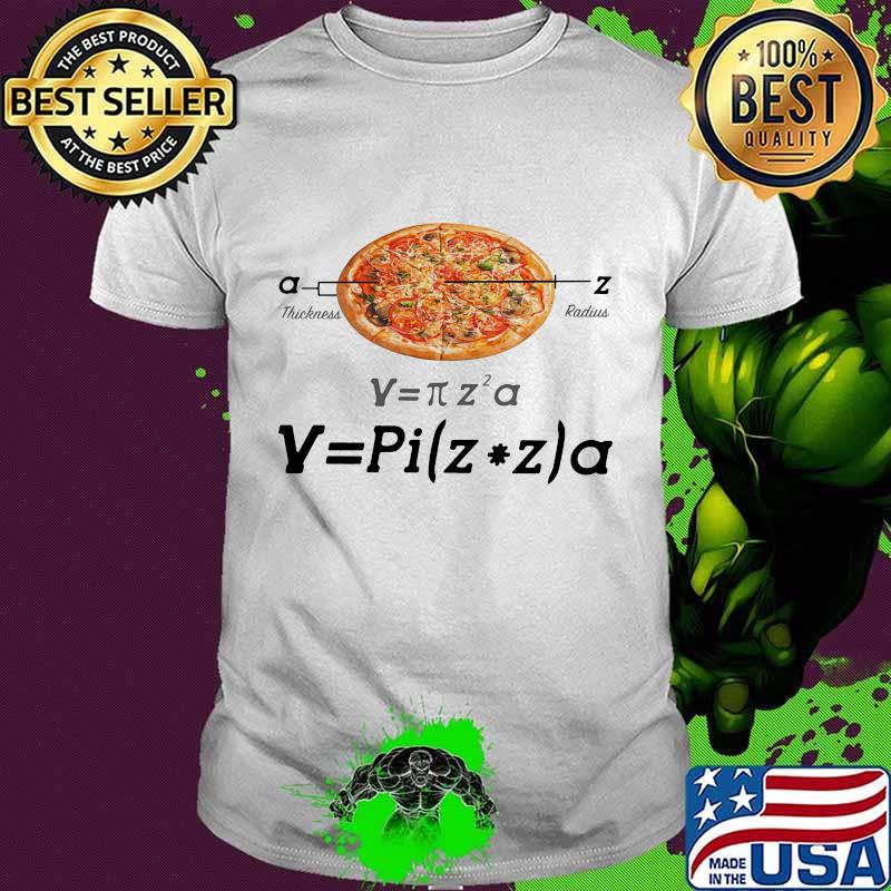 Pizza thickness radius shirt