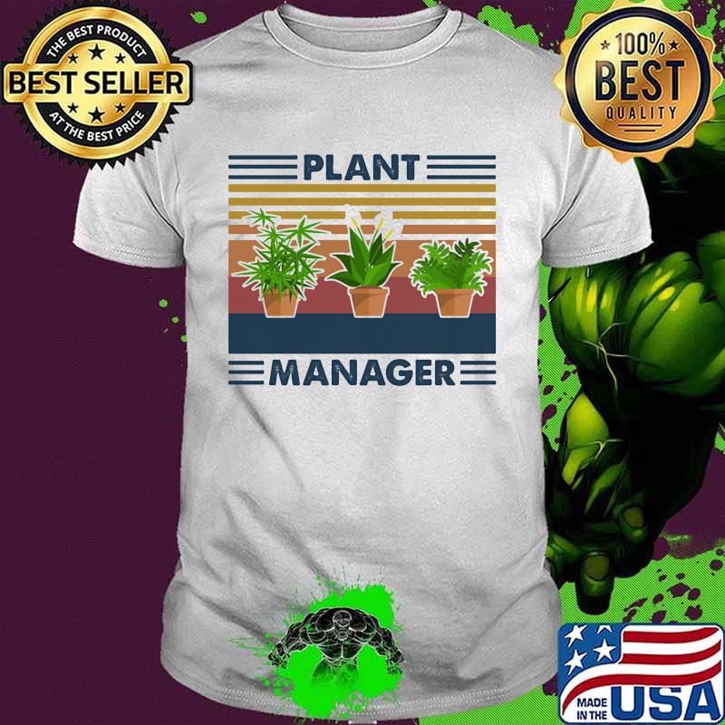 Plant manager vintage retro shirt