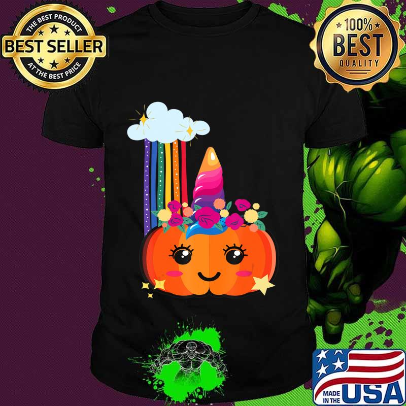 Pumpkin Unicorn Rainbow T-Shirt