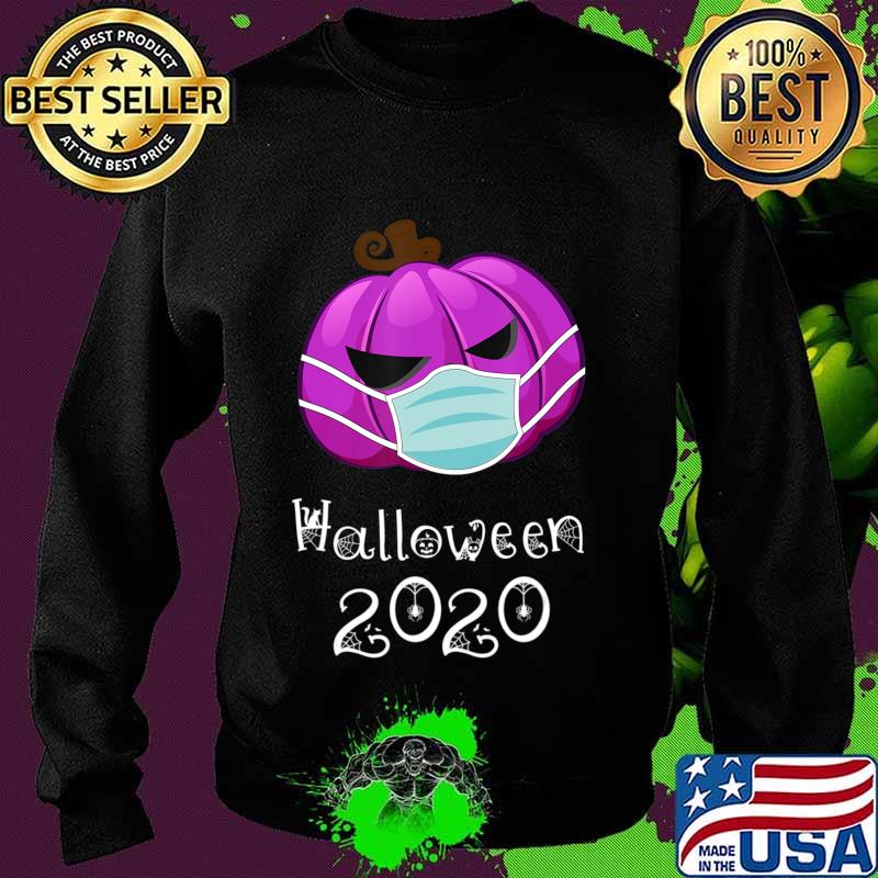 Pumpkin wearing Face Mask Funny Halloween T-Shirt Sweater Pumpkin wearing Face Mask Funny Halloween T-Shirt Sweater