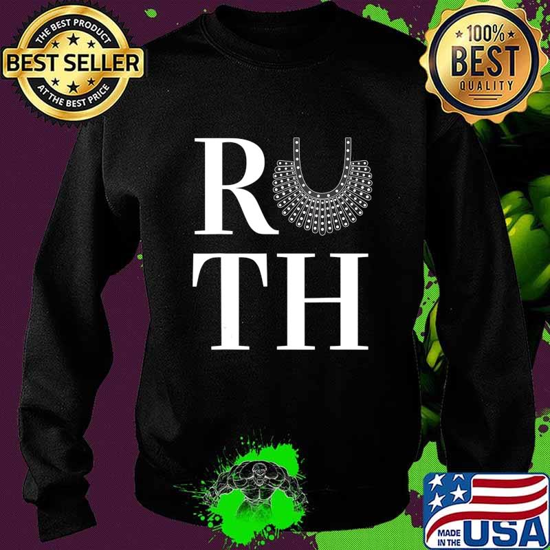 RBG Ruth Bader Ginsburg Necklace Collar T-Shirt Sweater RBG Ruth Bader Ginsburg Necklace Collar T-Shirt Sweater
