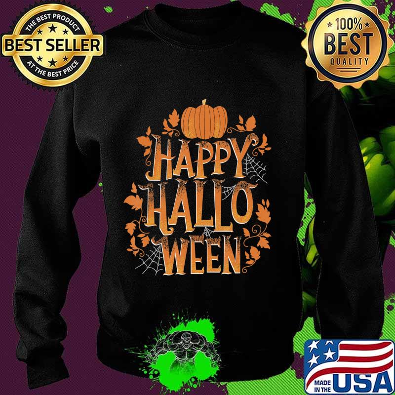 Retro Happy Halloween Shirt Women Men Vintage Pumpkin T-Shirt Sweater Retro Happy Halloween Shirt Women Men Vintage Pumpkin T-Shirt Sweater