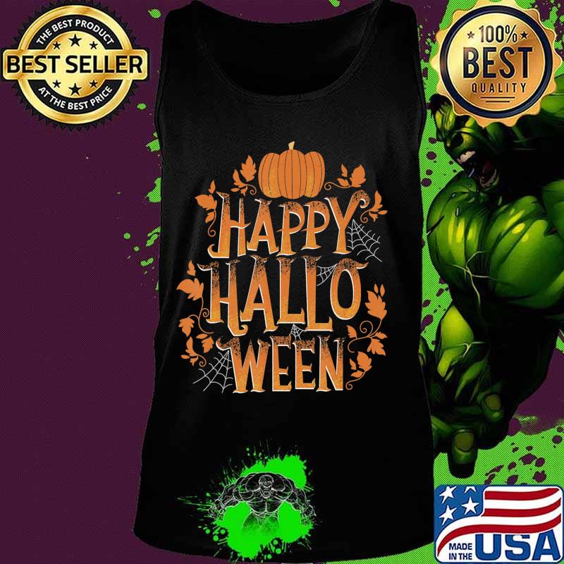 Retro Happy Halloween Shirt Women Men Vintage Pumpkin T-Shirt Tank top Retro Happy Halloween Shirt Women Men Vintage Pumpkin T-Shirt Tank top