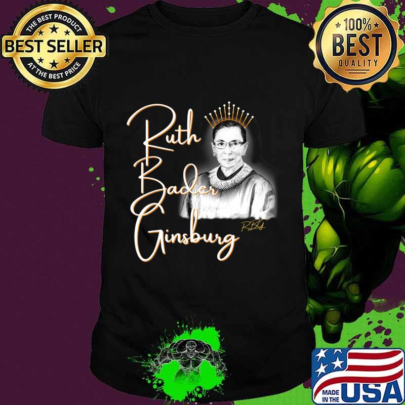 Ruth Bader Ginsberg, The Queen. Hand drawn T-Shirt