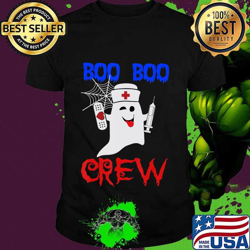 scary Halloween Boo Crew Nurse Ghost for Nursing T-Shirt