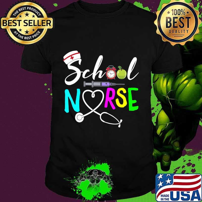School Nurse Gift Registered Nurse Back To School Nursing T-Shirt