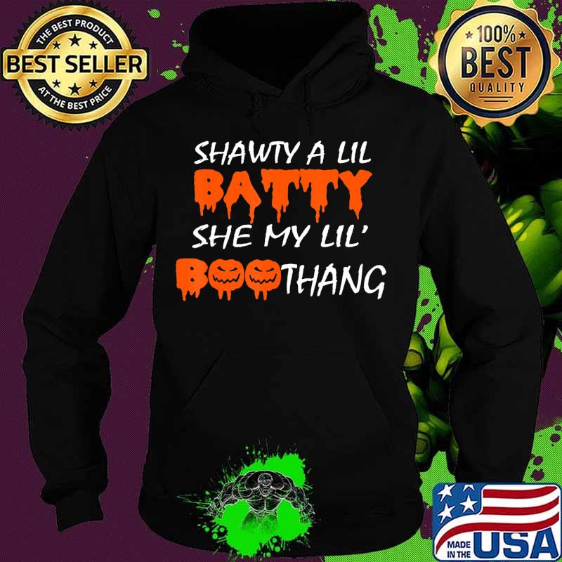 Shawty A Lil Batty She My Lil' Boothang Kids Girls Halloween T-Shirt Hoodie Shawty A Lil Batty She My Lil' Boothang Kids Girls Halloween T-Shirt Hoodie