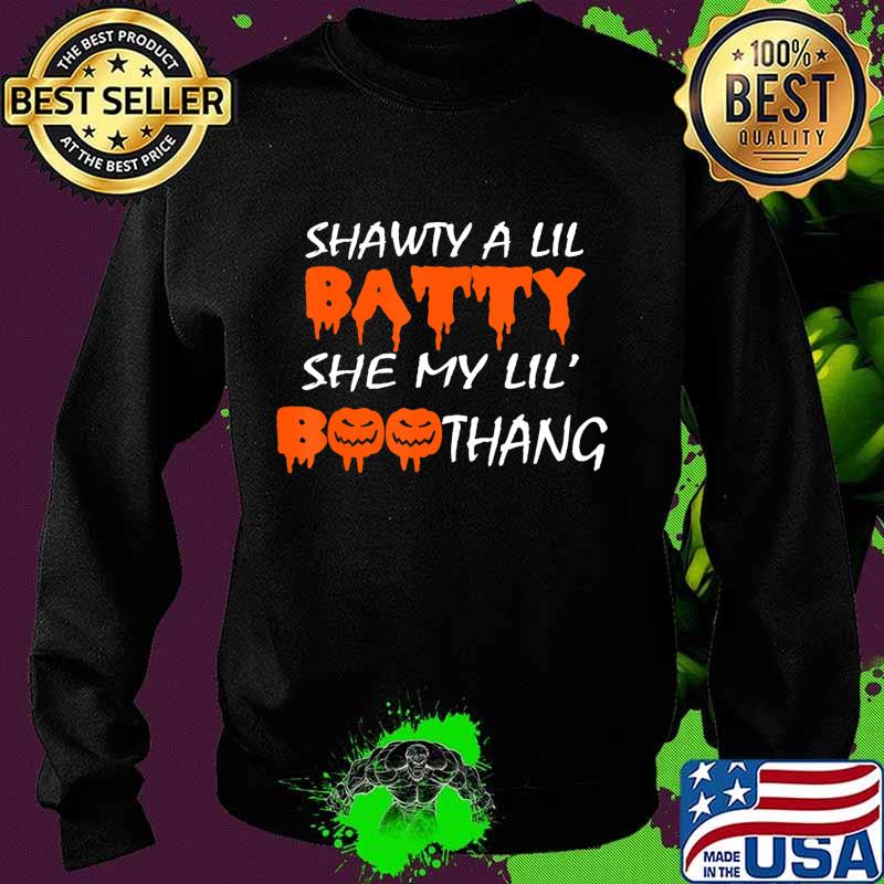 Shawty A Lil Batty She My Lil' Boothang Kids Girls Halloween T-Shirt Sweater Shawty A Lil Batty She My Lil' Boothang Kids Girls Halloween T-Shirt Sweater