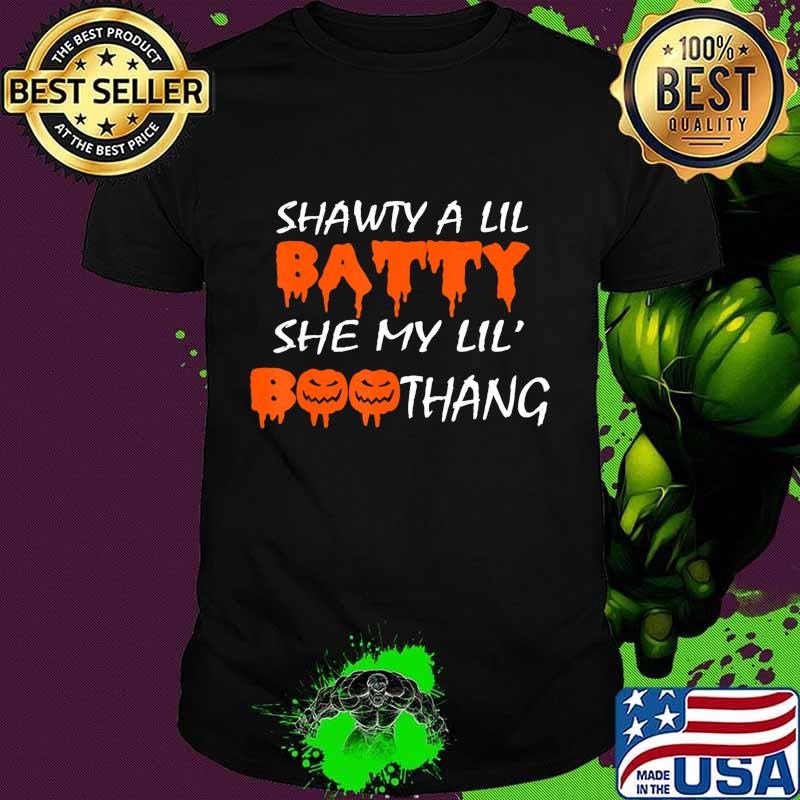 Shawty A Lil Batty She My Lil' Boothang Kids Girls Halloween T-Shirt Shawty A Lil Batty She My Lil' Boothang Kids Girls Halloween T-Shirt