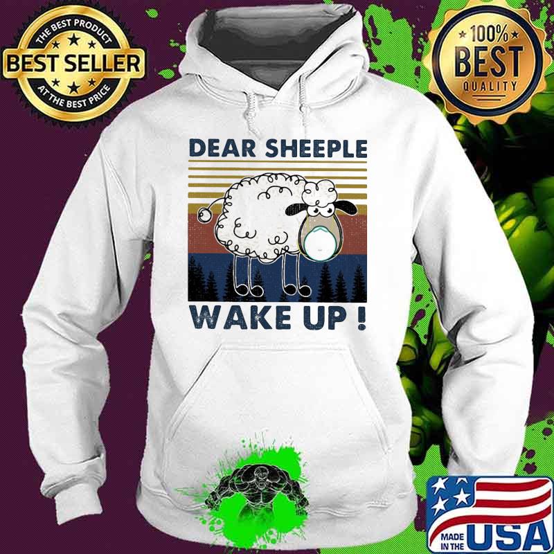 Sheep dear sheeple wake up vintage retro s Hoodie Sheep dear sheeple wake up vintage retro s Hoodie
