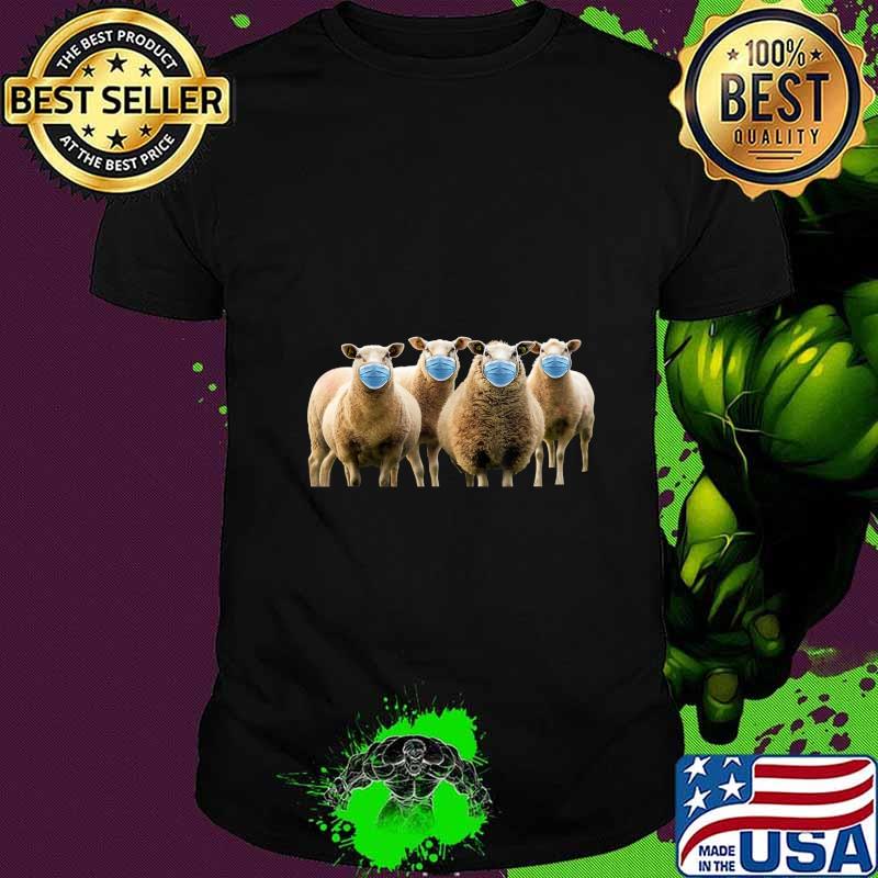 Sheep Wearing Mask Anti-Mask T-Shirt