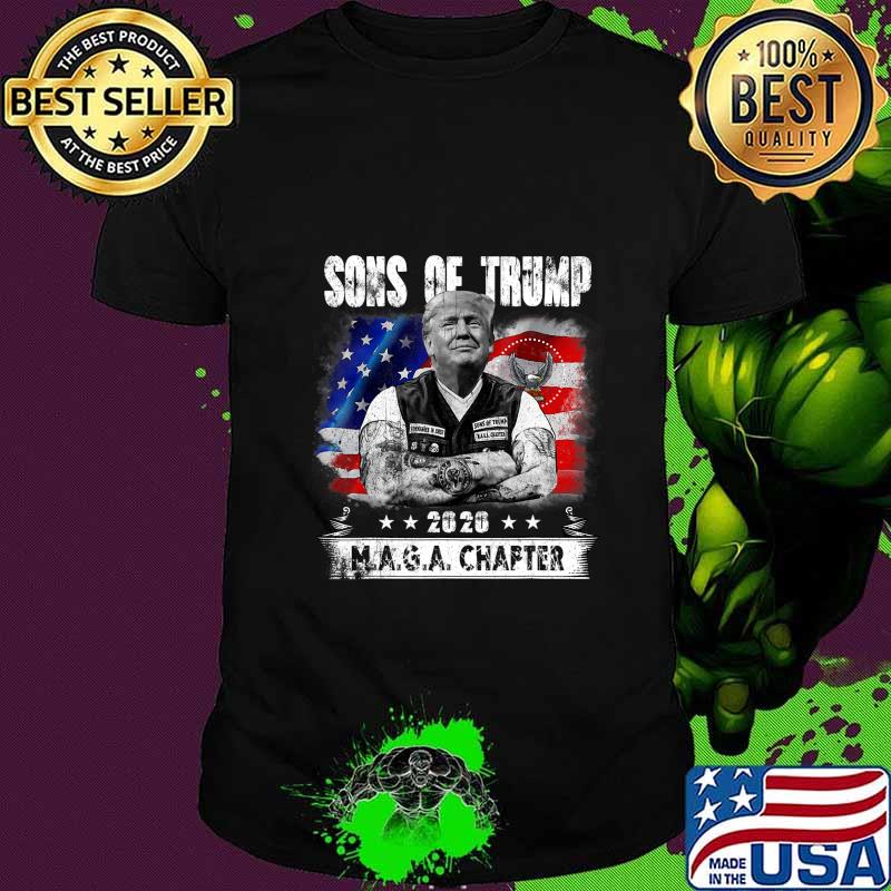 Sons Of Trump 2020 Cool Bikers Donald Trump Supporters Gift T-Shirt