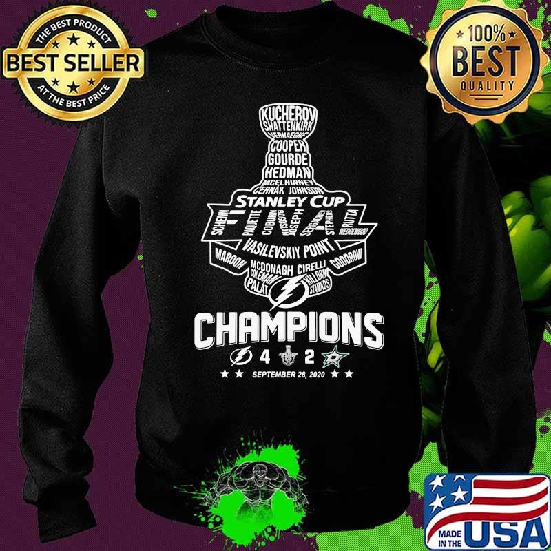Stanley cup final vasilevskiy point maroon mcdonagh cirelli goodrow champions 2020 Sweater Stanley cup final vasilevskiy point maroon mcdonagh cirelli goodrow champions 2020 Sweater