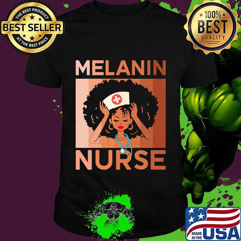 Stethoscope melanin nurse vintage shirt