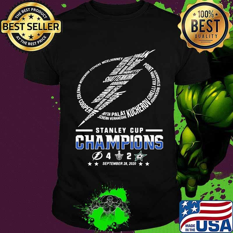 Tampa bay lightning logo stanley cup champions 2020 shirt