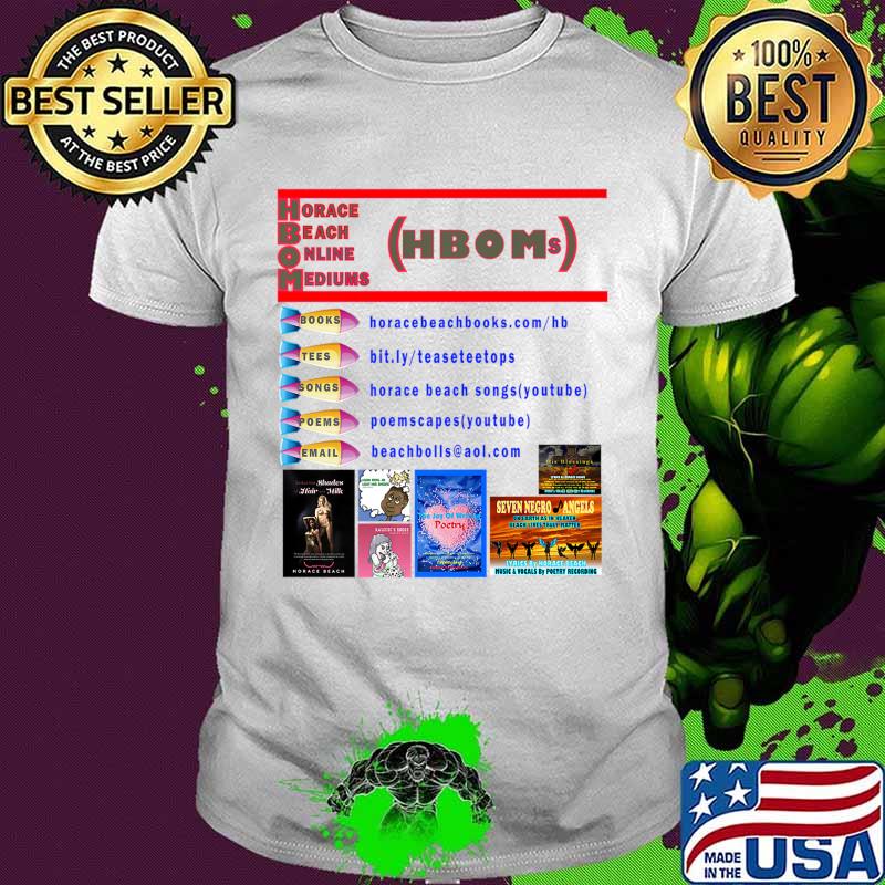 TeaseTeeTops Horace Beach-Books, Tees and Songs Premium T-Shirt