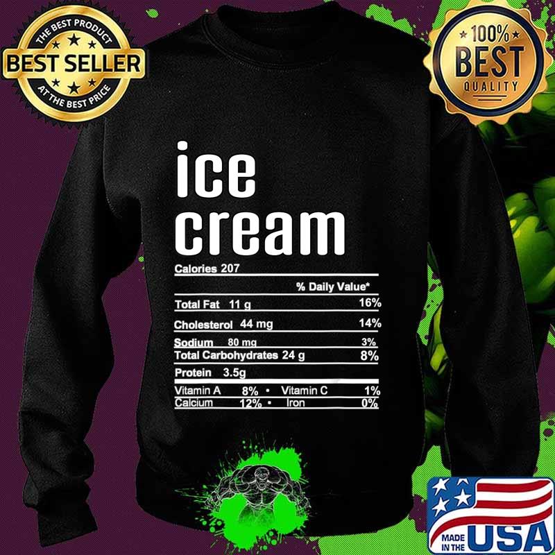 Thanksgiving Christmas Ice Cream Nutrition Fact T-Shirt Sweater Thanksgiving Christmas Ice Cream Nutrition Fact T-Shirt Sweater
